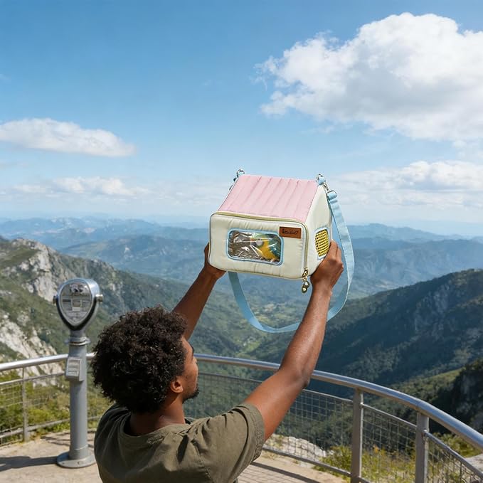 Bird Carrier - Breathable Portable Warm Waterproof Pet Bag | Bird Travel Carrier Cage for Pigeons, Animals, Offices, Outings, Travel, Vehicle, Car, Road Trip, Daily Use, Indoor, Outdoor