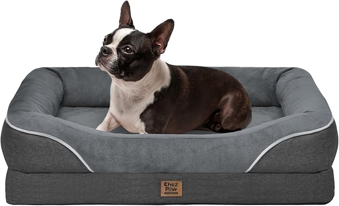 Large Orthopedic Dog Bed Washable - XL Dog Couch Sofa - Four Sides Dogs Beds Waterproof Non-Slip for Large Sized Dogs