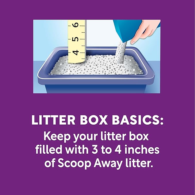 Scoop Away Advanced Multi-Cat Clumping Cat Litter, Meadow Fresh Scent, Pack of 2, 18.5 Pounds (Package May Vary)