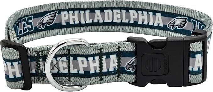 NFL PET Collar Philadelphia Eagles Dog Collar, X-Large Football Team Collar for Dogs & Cats. A Shiny & Colorful Cat Collar & Dog Collar Licensed by The NFL