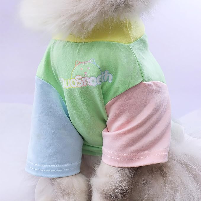 Custom Dog Shirt,Personalized Pet Apparel with Name Text Photo Image,Lightweight Breathable Puppy Kitten Cotton Vest for Small Medium Large Dogs Cats,Puppy Gift (Dopamine Pink, Small)