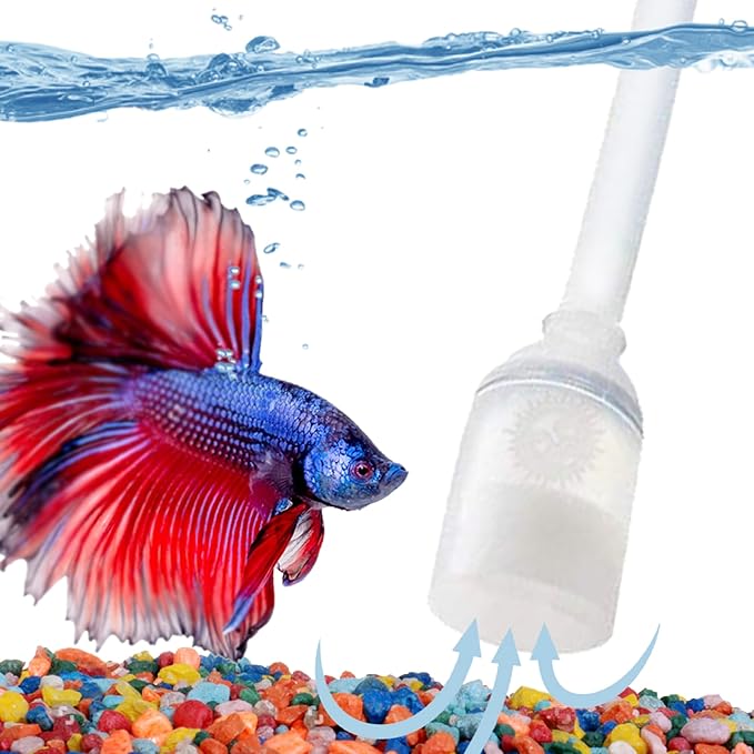 SunGrow Aquarium Fish Tank Gravel Cleaner Vacuum, Siphon Pump Aquarium Water Changer, Tank Cleaner, Syphon Cleaning and Water Changing Tools Kit with Priming Bulb, Aquarium Supplies, 65-inches