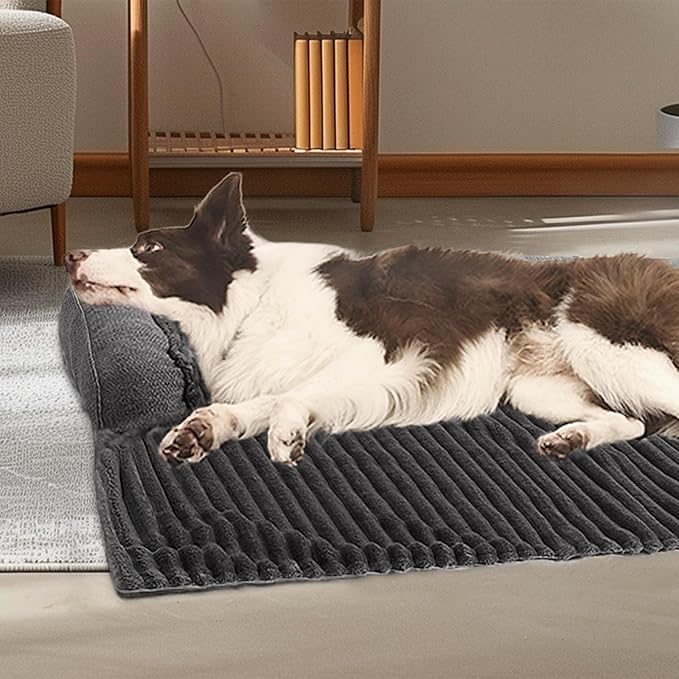 WINDRACING Luxury Dog Couch Bed, Washable Calming Dog Couch Cover, Couch Protector for Dogs, Waterproof Sofa Bed, Pet Bed Mats for Couch, Pet Couch Covers for Sofa (Grey