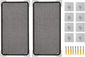 Self Adhesive Cat Scratching Mat,Wall Scratcher,Scratch Mat Cat Scratching Pad for Indoor Cats (Grey-2 Pack)