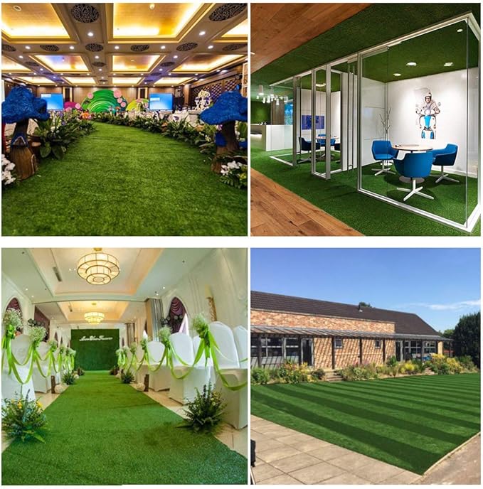 Petgrow Synthetic Artificial Grass Turf 6FTX72FT for Indoor Outdoor Dog Synthetic Grass Mat, Party Wedding Christmas Balcony Garden Astro Turf Rug,Drainage Holes Faux Fake Grass Rug Carpet for Pets