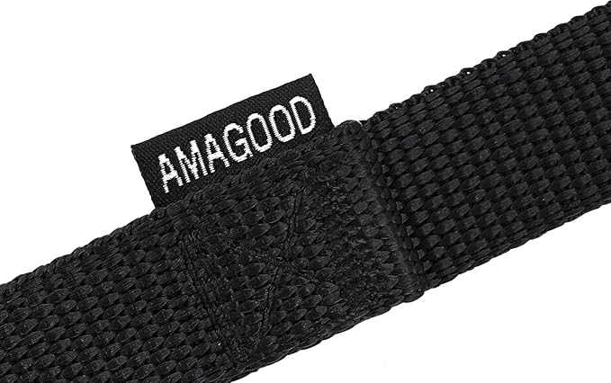 AMAGOOD Dog/Puppy Obedience Recall Training Agility Lead-15 ft 20 ft 30 ft 50 ft Long Leash-for Dog Training,Tie Out,Play,Safety,Camping (50Feet x 1Inch, Black)