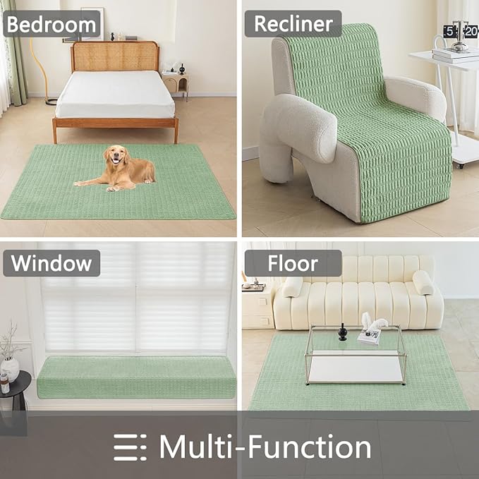 Muamar Dog Bed Cover Sofa Protector,Anti Slip Waterproof Sofa Covers for Living Room Couch Covers,Sofa Mat,Seat Cover,Dog Mat,Pet Pad for Furniture 1 Piece (60x82 inch, Sage Green)