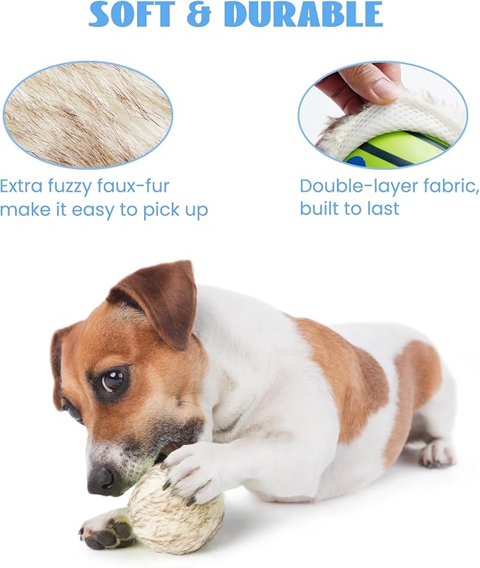 Nocciola Wobble Giggle Ball for Dogs, Interactive Dog Toys for Boredom, Squeaky Ball Dog Toys to Keep Them Busy, Pet Toys for Small Medium Large Dogs, Fun Giggle Sounds When Rolled or Shaken (M)