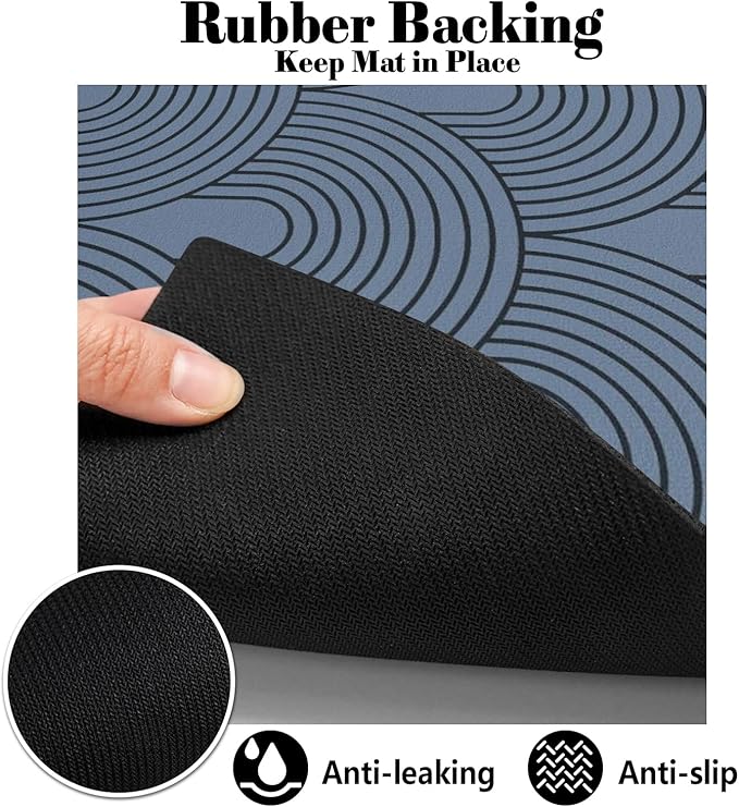 Dog Food Mats for Floors Absorbent, Pet Cat Food Mat - Quick Dry Dog Mat for Food and Water Boho Pet Supplies