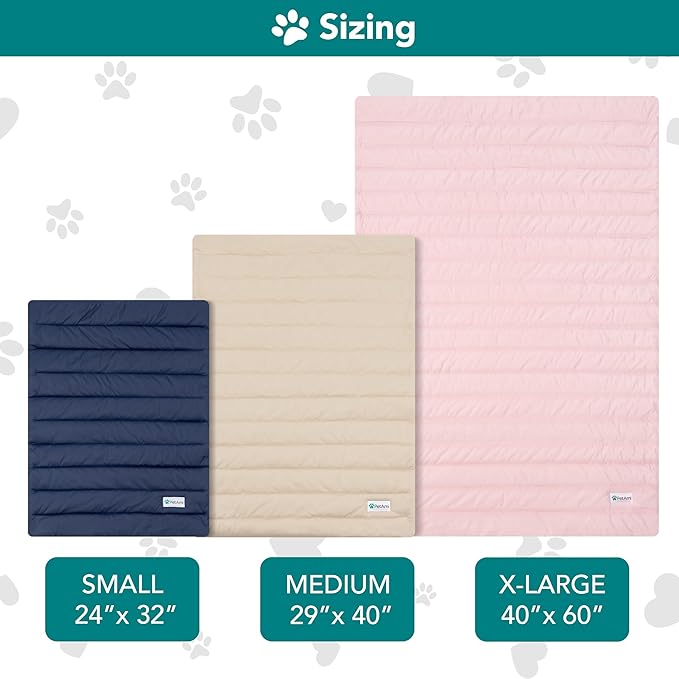 PetAmi Cooling Mat for Dog, Premium Pet Cooling Blanket for Crate Kennel, Indoor Cat Cool Sleeping Pad, Q-MAX Cold Sofa Couch Cover for Summer, Pink, Large (40x60)