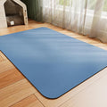 Dog Food Mat - Absorbent Cat Mat for Food and Water, No Stains Pet Feeding Bowl Mat, Easy to Clean Pet Placemats, Quick Dry Dog Water Dispenser Mat for Messy Drinkers | Blue 18"x28"