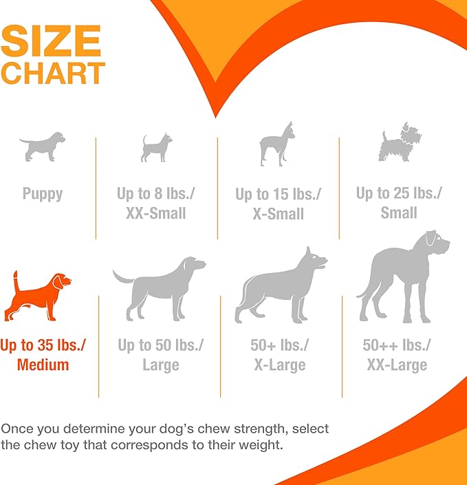 Nylabone Original Bone Flexi Chew Toy for Dogs, Flexible Dog Toys for Moderate Chewers, Chicken Flavor, Medium - Up to 35 lbs, 1 Count