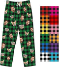 Custom Pajamas Pants Plaid Personalized Funny PJ Pant Design with Face Pajama for Men Women Dog Pet