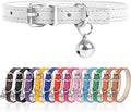 S Dog Collar for Small Dogs Adjustable Dog Collars Cat Collar for Small Medium Large Dogs 3/8 inch Width (White, S)