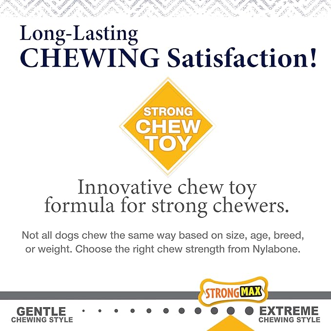 Nylabone Gourmet Style Strong Chew Toy Bundle, Toys for Dogs, Bacon & Chicken Flavor, Small - Up to 25 lbs, 2 Pack