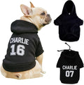 Personalized Name Dog Hoodie, Embroidered Puppy Sweater with Name/Text, Custom Pet Clothes Warm Winter Outfit for Dogs, Bright Puppy Sweatshirt, Pet Birthday Outfit, Gift for Dog Lovers