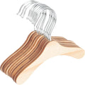 Wooden Pet Hangers for Small Dogs and Cats, 6.3 Inch Solid Wood Daily Clothes Hangers, Portable Household Pet Accessory for Dog and Cat Clothing Storage