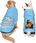 Custom Dog Hoodie Add Your Design Soft & Warm Personalized Photo Text Logo Name Dog Clothes for Puppy Sweatshirt Hooded for Small Medium Large Dogs Girl/Boy Cats LightBlue