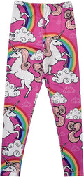 Girl Unicorn Leggings Kid Rainbow Print Legging Tights Trousers Slim Long Pants