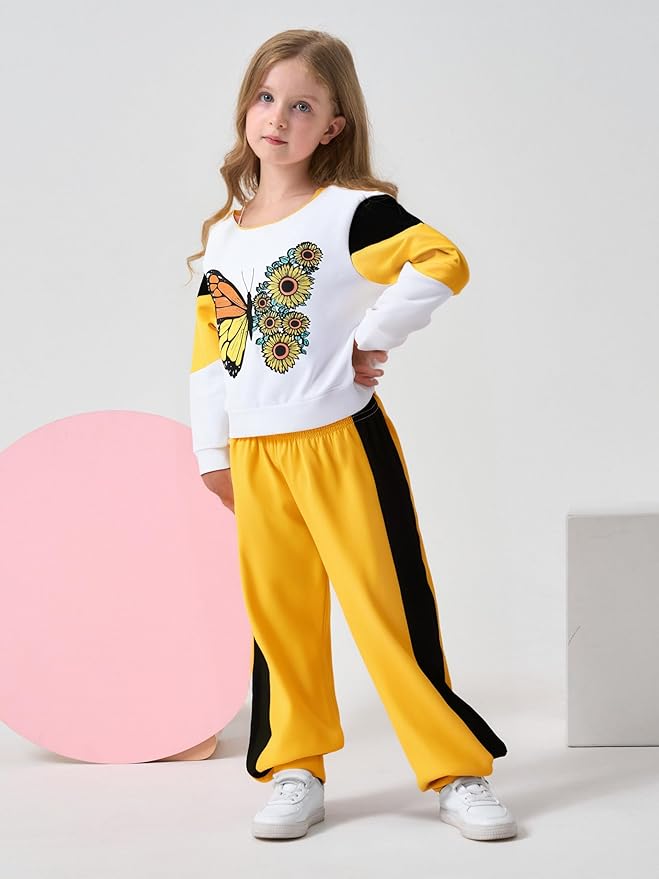Toddler Baby Girls Clothes Long-sleeve Tie Dye Hoodie Sweatshirt Pants Hooded Outfit Set
