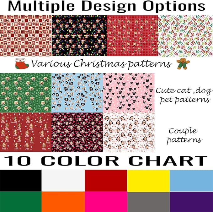 Custom Pajamas Pants with Photo for Men Women:Made in USA Personalized Pajama Trousers,Gifts for Wife Husband