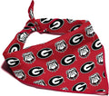 Georgia Bulldogs Officially Licensed Bandana for Dogs and Cats | Fits Pets Great Gift Idea | Easy-to-Tie (Large, 28")