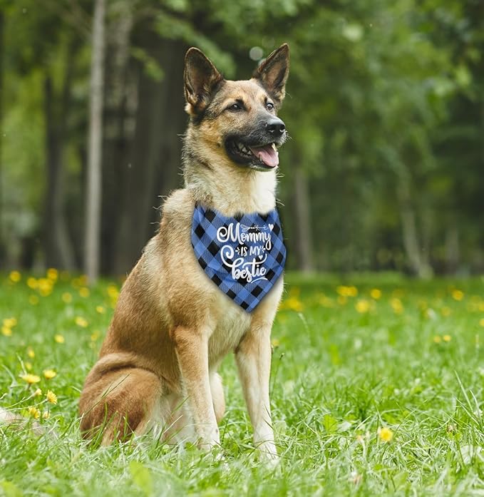 Dog Bandana, My Dad is My Hero, Dogs Scarf Classical Printing, Dogs Scarf Accessories, Doggy Kerchief Pet Kerchief, Christmas Birthday Thanksgiving Doggy Gift D03