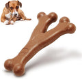 SPOT Bam-Bones Wishbone - Made with Strong Bamboo Fiber, Durable Long Lasting Dog Chew for Light to Moderate Chewers, Great Toy for Adult Dogs & Teething Puppies Under 50lbs, 7in, Bacon Flavor