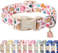 Cute Dinosaur Dog Collar, Adjustable Pink Dino Dog Collars for Puppy Small Dogs, Lightweight Quick-Release Buckle Birthday Collar for Boy&Girl Dogs XS