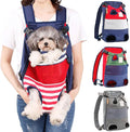 Dog Carrier Backpack, Pet Front Carrier Backpack Legs Out Dog Chest Carrier for Small Medium Dogs, Hands-Free Cat Backpack Carrier Dog Travel Backpack Airline Approved Hiking Bike Motorcycle