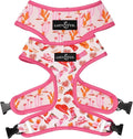 Lucy & Co. Cute Reversible Dog Harness Walking Halter - Best Designer Pet Harnesses for XS - XL Dogs - Padded Adjustable Vest for Easy Walking. (Howdy, Honey Reversible Harness).