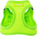 Downtown Pet Supply Step in Dog Harness for Small Dogs No Pull, Medium, Atomic Yellow - Adjustable Harness with Padded Mesh Fabric and Reflective Trim - Buckle Strap Harness for Dogs