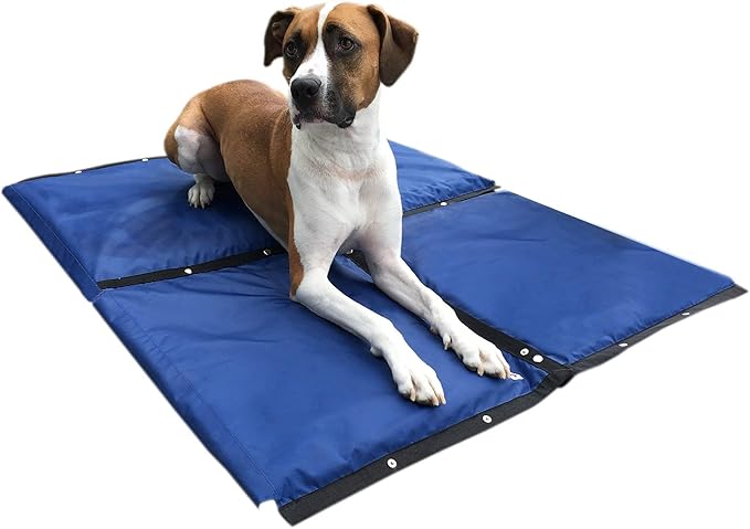 CoolerDog Hydro Cooling Mat 4 Pack for Dogs – Connectable Dog Cooling Mats & Cooling Pads for Hot Weather – Triple Layer Ice & Water Cooling System (23" x 18" Each)