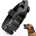 Tactical Dog Collar, Adjustable Military Training Nylon Dog Collar with Control Handle and Heavy Quick-Release Metal Buckle for Small Medium Large Dogs, Black XXL