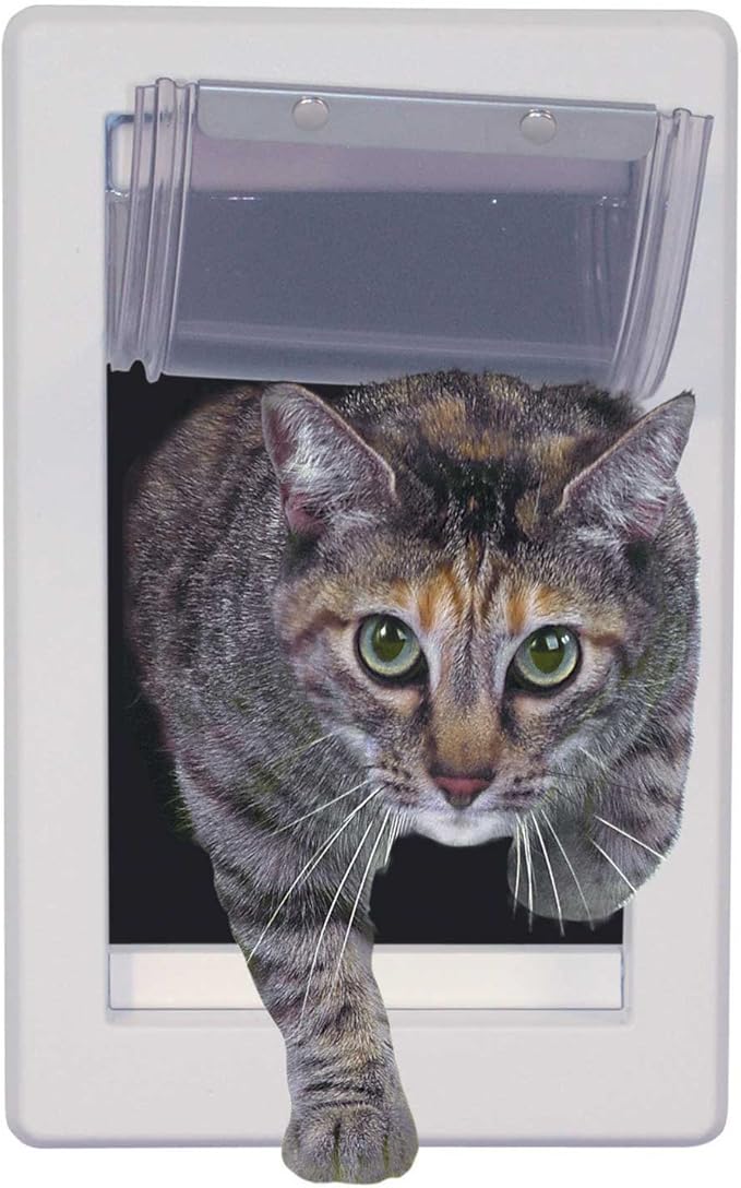 Perfect Pet Soft Flap Cat Door with Telescoping Frame, Small, 5" x 7" Flap Size