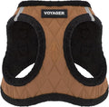 Best Pet Supplies - All Weather Mesh / Plush, Reflective, No Pull Harness for Small, Medium Dogs, Cats - Secure with Hook & Loop Fastener, Buckle, Double D-Rings - Beige Plush, XS