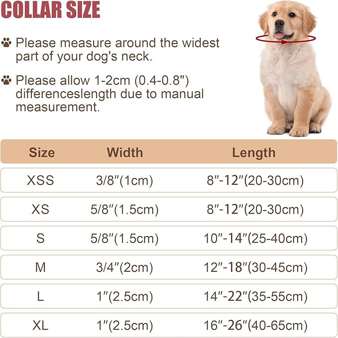 Reflective Dog Collar with Buckle Adjustable Safety Nylon Collars for Small Medium Large Dogs, Black L