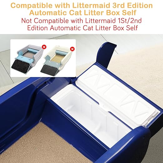 20 Pack Litter Box Waste Receptacles for Littermaid 3rd Edition and Natures Miracle 2nd Edition Litter Box - Convenient and Odor-Free Disposal(Not Compatible with Littermaid 1st and 2nd Edition)