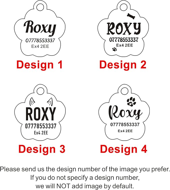 EDSG Cat Dog Tags Personalized for Pets, Dog Name Tags Cat Name ID Tag, Engraved Dog Tags Dog ID Tags Small Glitter Bling ID Tag Paw Print for Cat Pet Dog Puppy(Pink,Design 2)