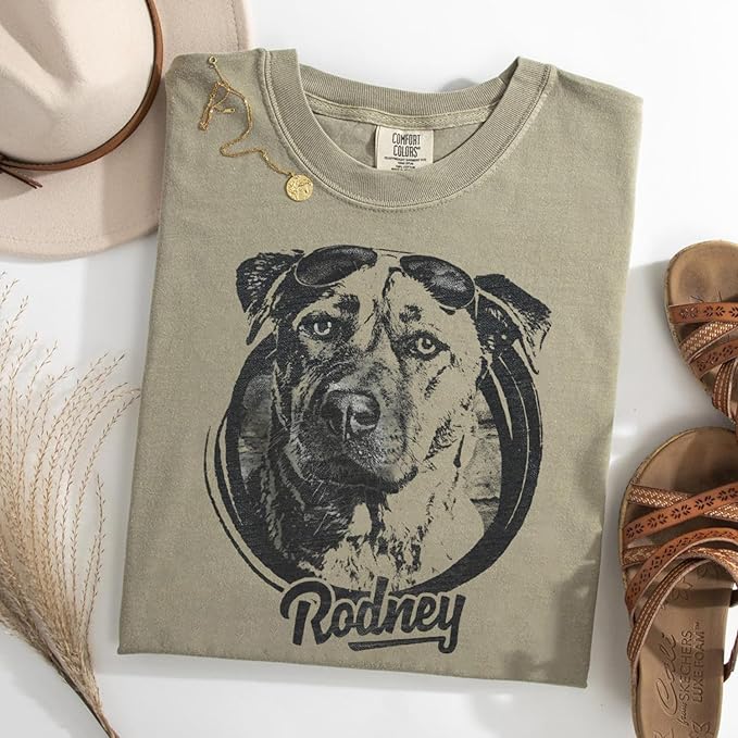 Personalized Dog Photo Shirt for Women and Men, Custom Dogs Face Shirt, Sweatshirt, Hoodie, Dogs Mom Shirts, Pet Photo Shirts, Dog Mom Gifts, Pet Owner Gifts Customized, Cat Mama Tshirt