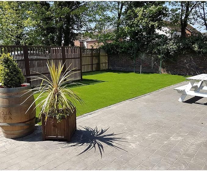 ALTRUISTIC Premium Artificial Grass Drainage Holes & Rubber Backing 70 oz Realistic Synthetic Grass Mat Extra-Heavy & Soft Pet Turf Fake Grass for Dogs or Outdoor Decor (10ft X 82ft)