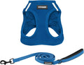 Best Pet Supplies Voyager Step-in Air All Weather Mesh Harness and Reflective Dog 5 ft Leash Combo with Neoprene Handle, for Small, Medium and Large Breed Puppies - Set (Royal Blue), XL