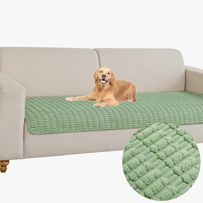 Muamar Dog Bed Cover Sofa Protector,Anti Slip Waterproof Sofa Covers for Living Room Couch Covers,Sofa Mat,Seat Cover,Dog Mat,Pet Pad for Furniture 1 Piece (30x82 inch, Sage Green)