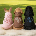 Personalized Name Dog Hoodie, Embroidered Hoodies Pets Name, Custom Pet Memorial, Bright Puppy Sweatshirt, Customized Pet Clothes Warm Winter Outfit for Dogs, Gift for Dog Lovers Style 3