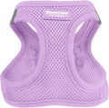 Downtown Pet Supply Step in Dog Harness for Large Dogs - Adjustable, Escape Proof Dog Harness with Reflective Trim - All-Weather, Fast-Drying Padded Mesh Fabric - Lilac, L