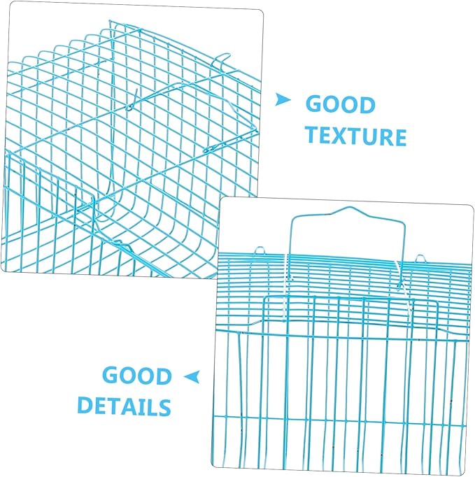 Happyyami Square Pillow Cage for Small Pets Bird Travel Carrier Sturdy Wire Cage for Guinea Pig Parrot Small Animal Habitat