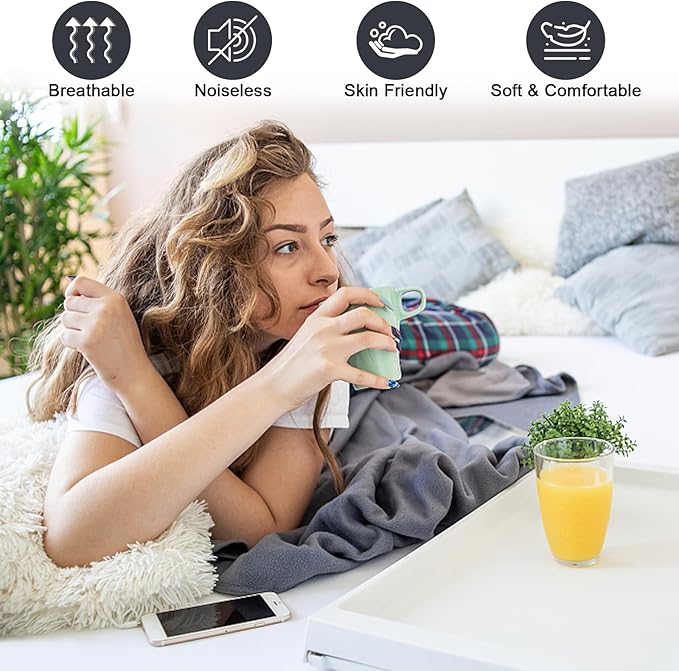 Twin Mattress Protector Waterproof, Fitted Sheet Style Breathable Mattress Cover with Deep Pocket Fits Up to 18'', Noiseless Bed Cover for Kids Adults Pets, Machine Washable (Gray-Carrot, Twin)