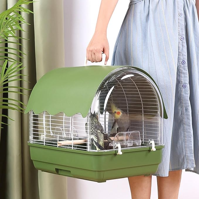 Travel Bird Cage | Portable Sunproof Bird Travel Carrier | Parakeet Carrying Cage,for Indoor Outdoor Balcony Living Room Park Parakeet Conure Canary Lovebird