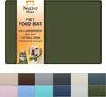 Neater Pet Brands Neater Mat Pet Mats for Food and Water, Cat & Dog Bowl Mat Waterproof Silicone, Feeding Tray, Dog Food Mats for Floors, Placemat w/Raised Edge for Under Bowls, 16” x 10”, Olive