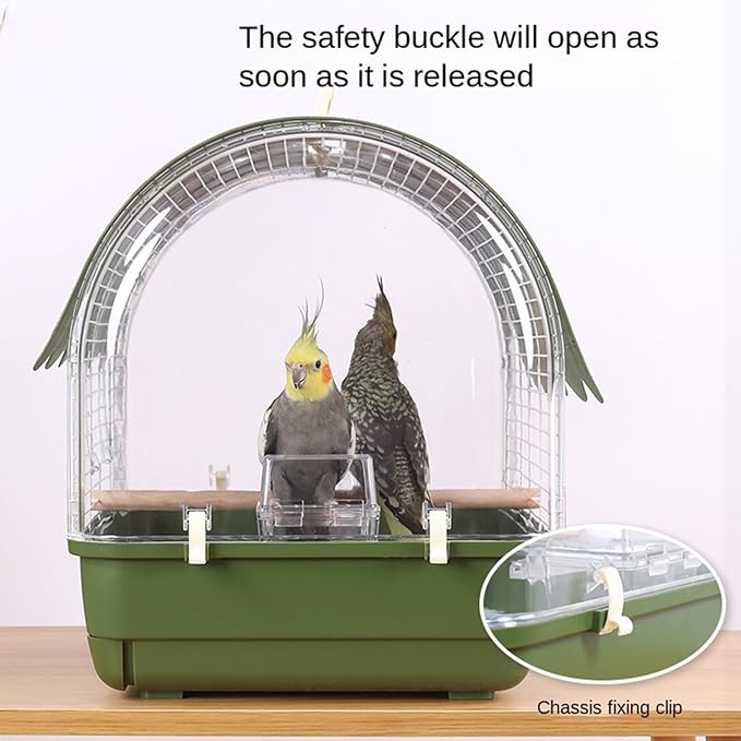 Travel Bird Cage | Portable Sunproof Bird Travel Carrier | Parakeet Carrying Cage,for Indoor Outdoor Balcony Living Room Park Parakeet Conure Canary Lovebird